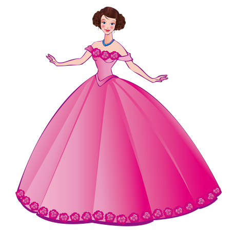 Princesse robe rose princesse-robe-rose-44