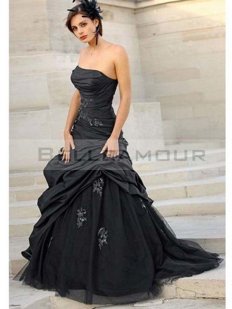 Robe de mariée noire courte robe-de-marie-noire-courte-87