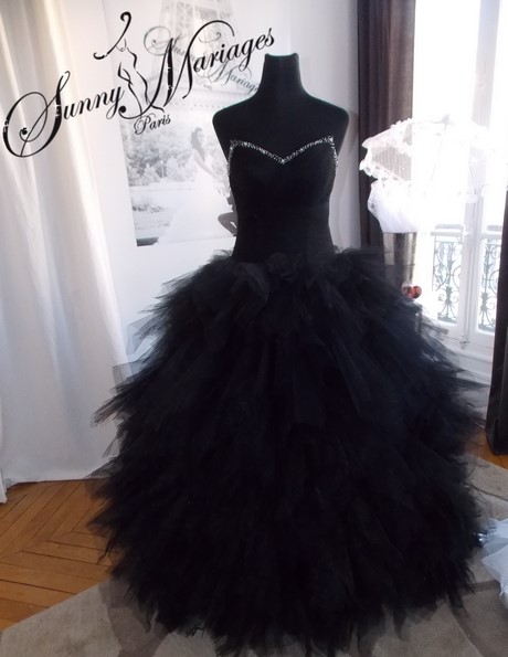 Robe de mariée noire courte robe-de-marie-noire-courte-87_10