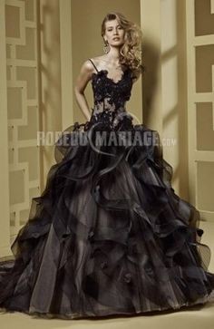 Robe de mariée noire courte robe-de-marie-noire-courte-87_16