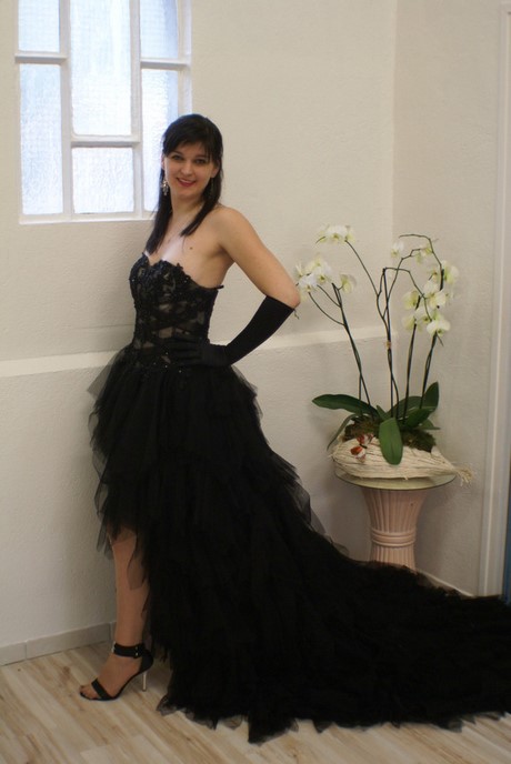Robe de mariée noire courte robe-de-marie-noire-courte-87_3