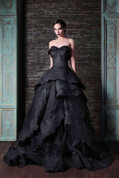 Robe de mariée noire courte robe-de-marie-noire-courte-87_8