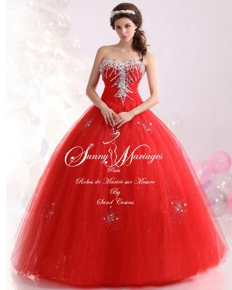 Robe de mariée princesse rouge robe-de-marie-princesse-rouge-36