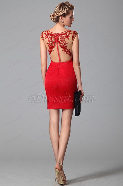 Robe habillée rouge robe-habille-rouge-11_15