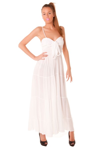 Robe longue fluide blanche robe-longue-fluide-blanche-77