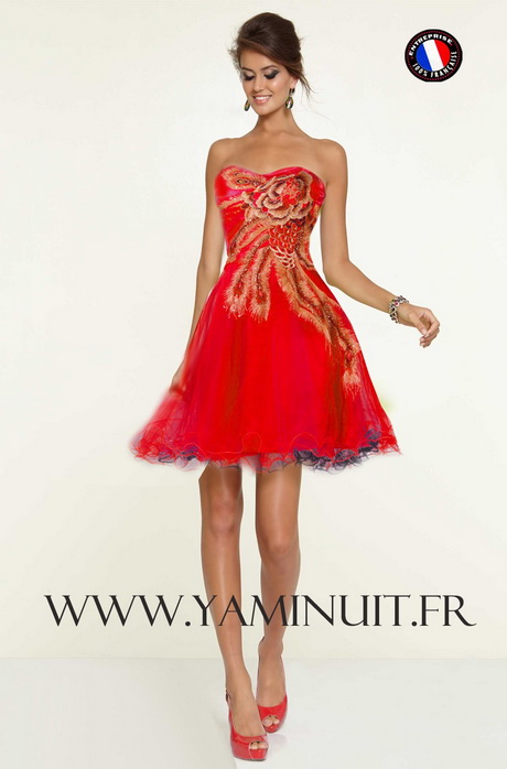 Robe courte rouge robe-courte-rouge-65_12