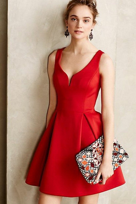 Robe courte rouge robe-courte-rouge-65_20