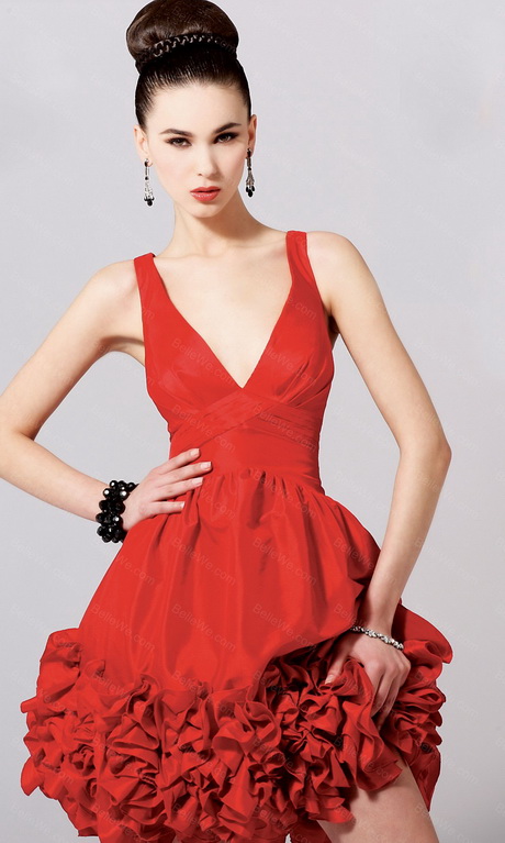 Robe courte rouge robe-courte-rouge-65_3