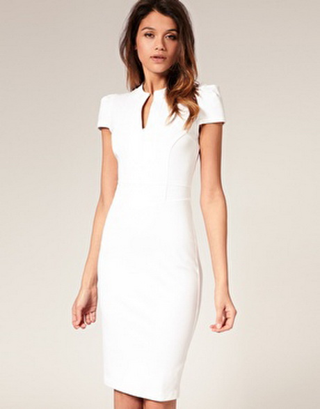 Robe droite blanche robe-droite-blanche-74_18