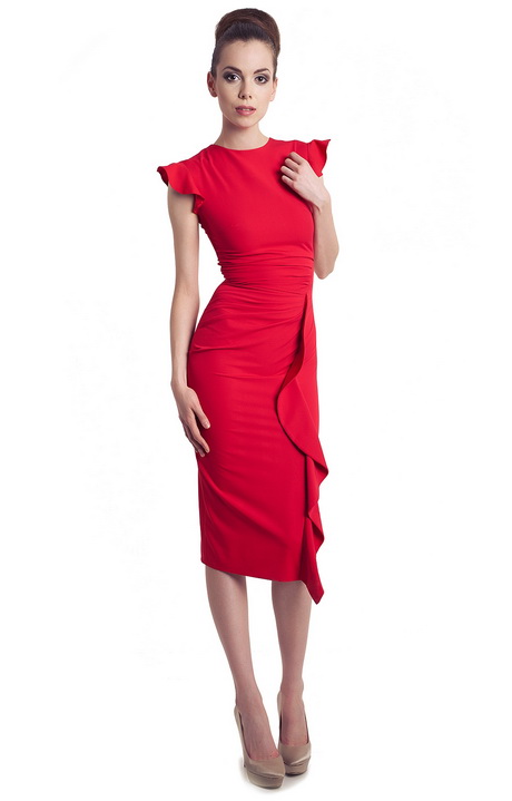 Robe fourreau rouge robe-fourreau-rouge-54
