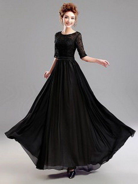 Robe longue en dentelle noire robe-longue-en-dentelle-noire-60_8