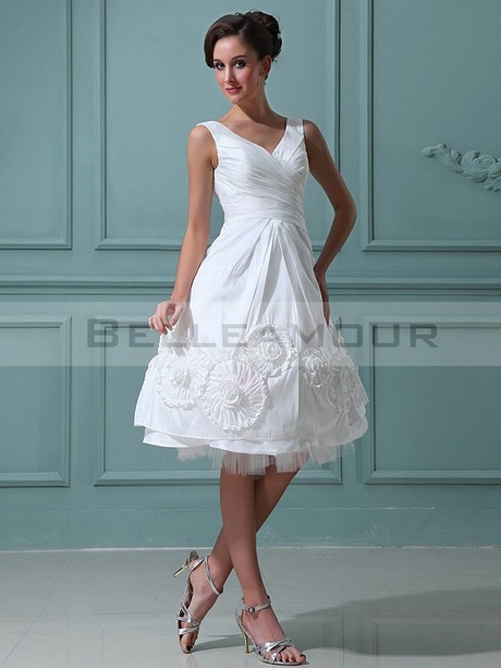 Robe de mariée courte blanche robe-de-marie-courte-blanche-25
