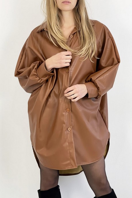 Robe simili cuir camel robe-simili-cuir-camel-90_12