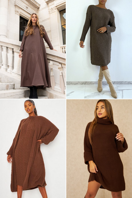 Robe laine marron robe-laine-marron-001