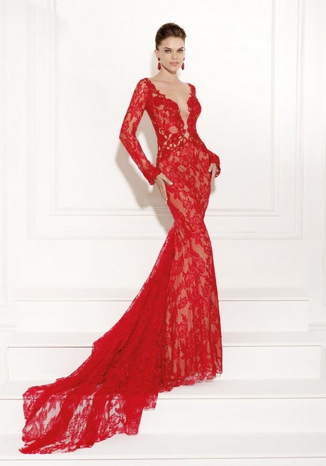 Robe dentelle rouge longue robe-dentelle-rouge-longue-37