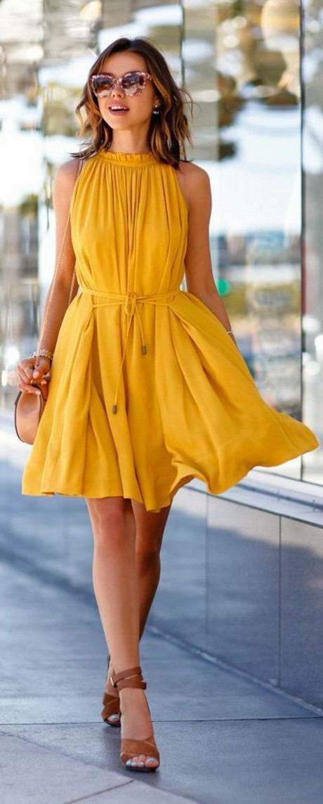 Robe jaune courte robe-jaune-courte-75_13