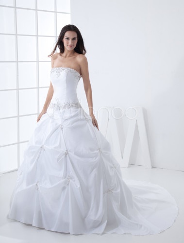 Robe de mariée blanche bustier robe-de-marie-blanche-bustier-74_10