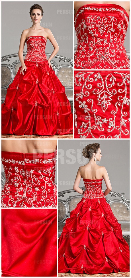 Robe de soirée pour mariage rouge robe-de-soiree-pour-mariage-rouge-68_17