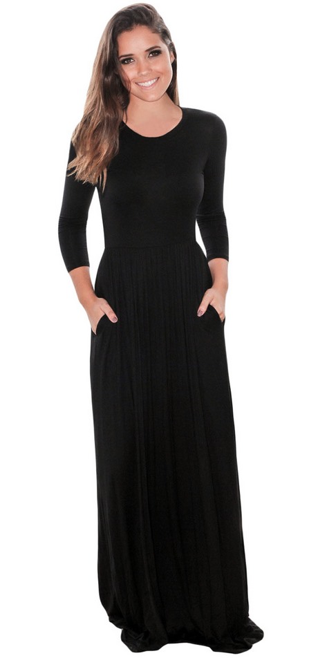 Longue robe noir simple longue-robe-noir-simple-94
