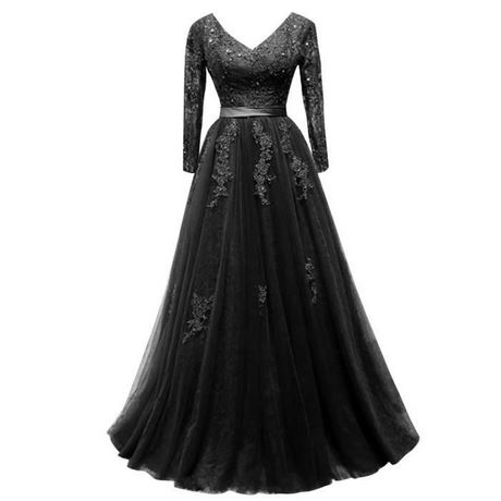 Robe de soirée noir longue dentelle robe-de-soiree-noir-longue-dentelle-42