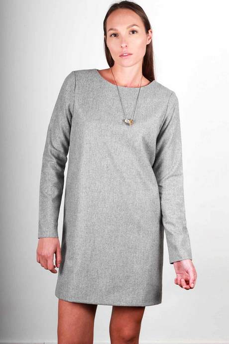 Robe grise droite robe-grise-droite-74_2