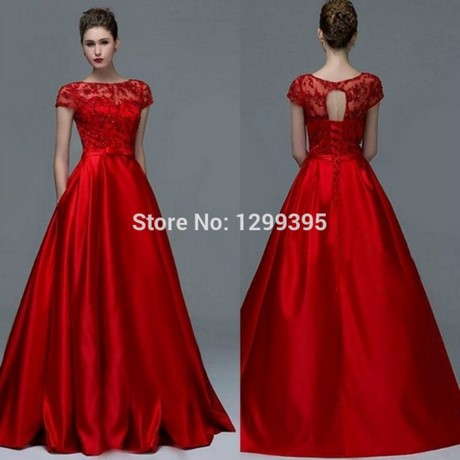 Robe longue rouge en dentelle robe-longue-rouge-en-dentelle-50_8