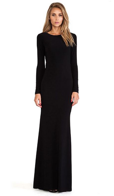 Robe noire simple manche longue robe-noire-simple-manche-longue-63