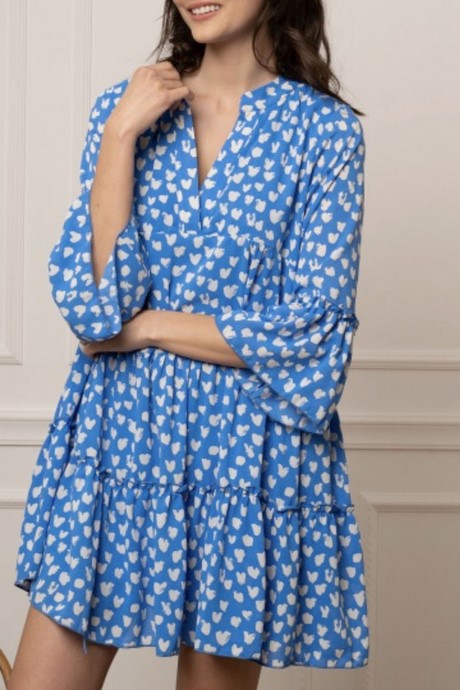 Robe bleu imprimé robe-bleu-imprime-35_2