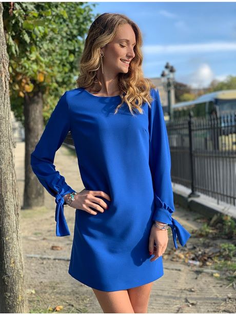 Robe bleu manche courte robe-bleu-manche-courte-92_6