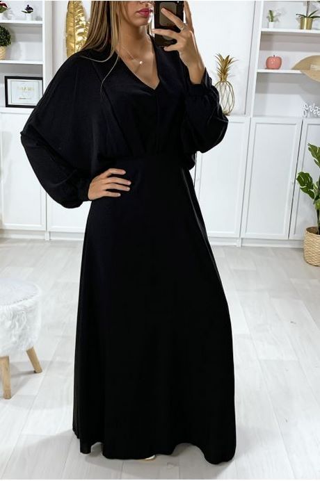 Robe noire a manche robe-noire-a-manche-77_16