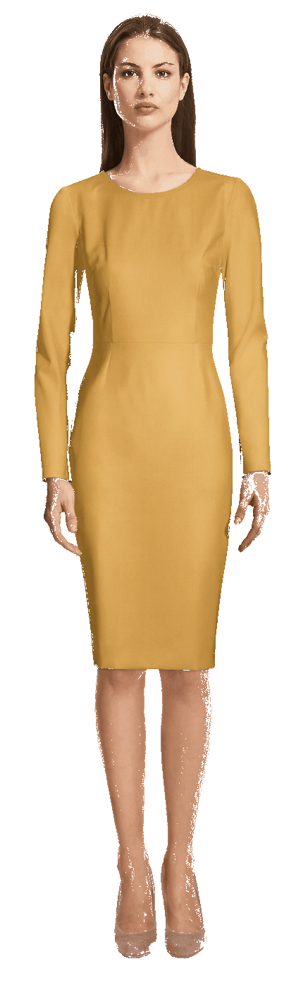 Robe jaune manches longues robe-jaune-manches-longues-21