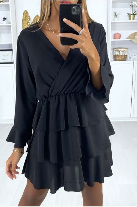 Robe noir avec manche longue robe-noir-avec-manche-longue-19_9