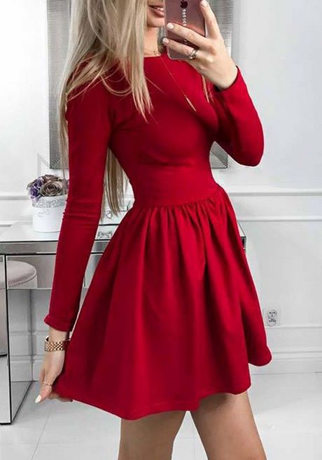 Robe rouge a manches longues robe-rouge-a-manches-longues-83_2
