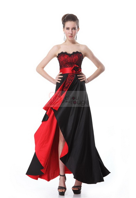 Robe de soirée noire et rouge robe-de-soire-noire-et-rouge-34