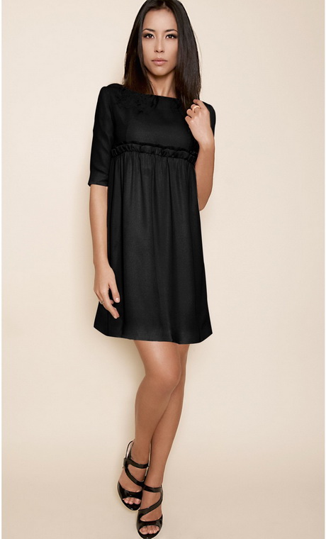 Robe droite noire classique robe-droite-noire-classique-55_6
