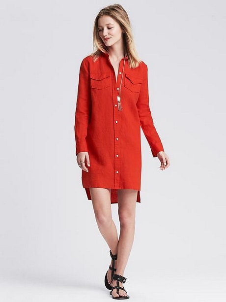 Robe chemise rouge robe-chemise-rouge-86_2