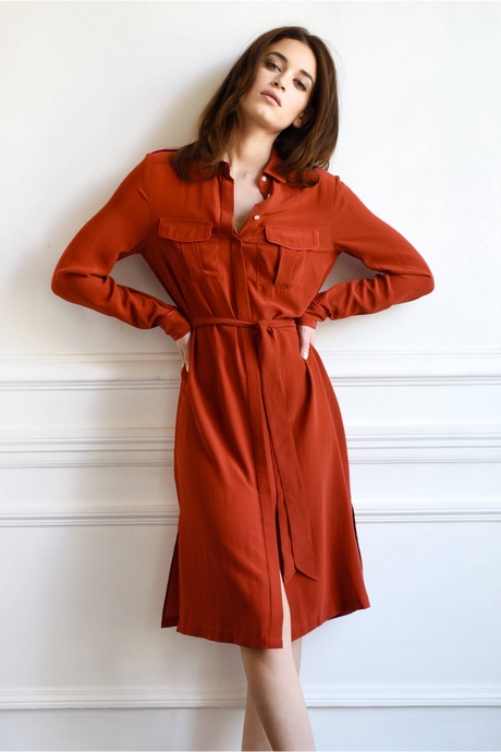 Robe chemise rouge robe-chemise-rouge-86_9