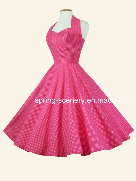 Robe rose année 50 robe-rose-anne-50-89_6