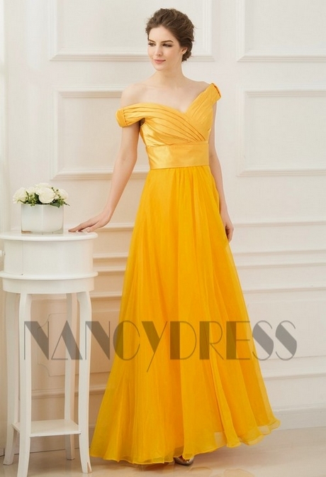 Robe habillée jaune robe-habillee-jaune-63