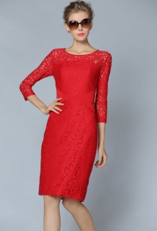 Robe droite rouge robe-droite-rouge-90_12