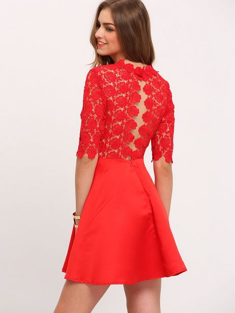 Robe avec dentelle rouge robe-avec-dentelle-rouge-51