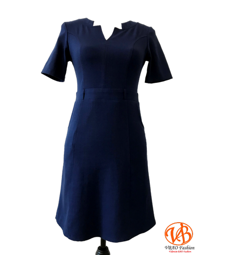 Robe bleu marine manche courte robe-bleu-marine-manche-courte-94_8