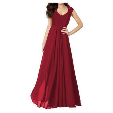 Robe de soirée longue dentelle rouge robe-de-soiree-longue-dentelle-rouge-03_12