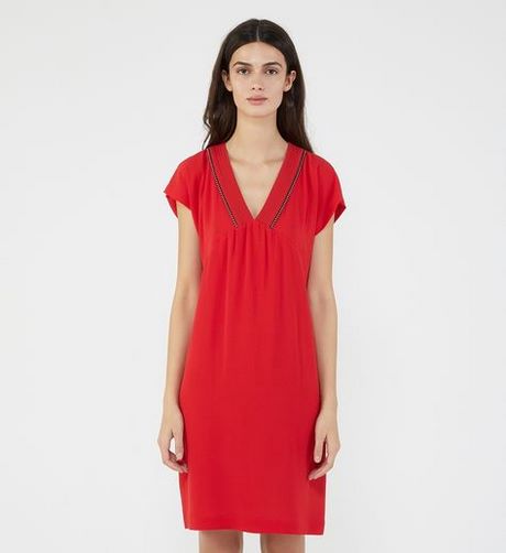 Robe droite courte rouge robe-droite-courte-rouge-78_9