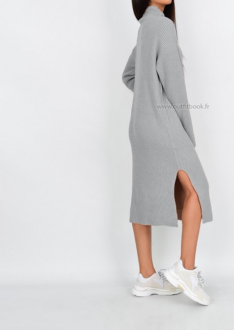 Robe grise longue fendue robe-grise-longue-fendue-50_12