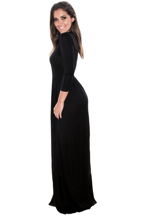 Robe noir manche longue simple robe-noir-manche-longue-simple-45_16