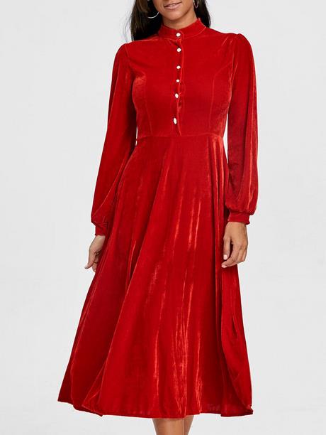 Robe en velours rouge robe-en-velours-rouge-89_9