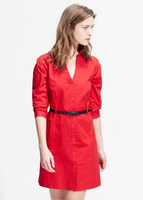 Robe chemisier rouge robe-chemisier-rouge-82_6