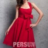 Robe cocktail rouge courte