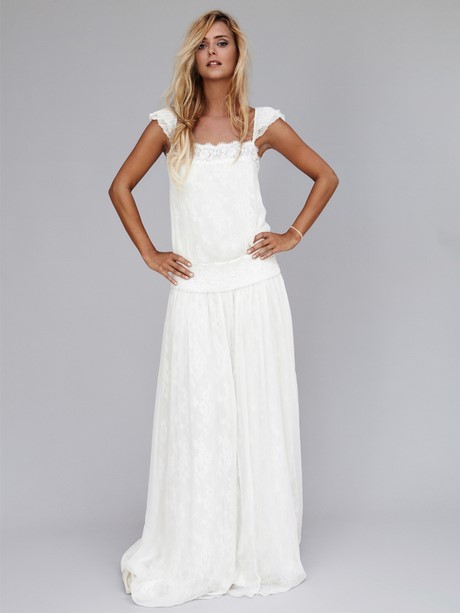 Longue robe blanche ete
